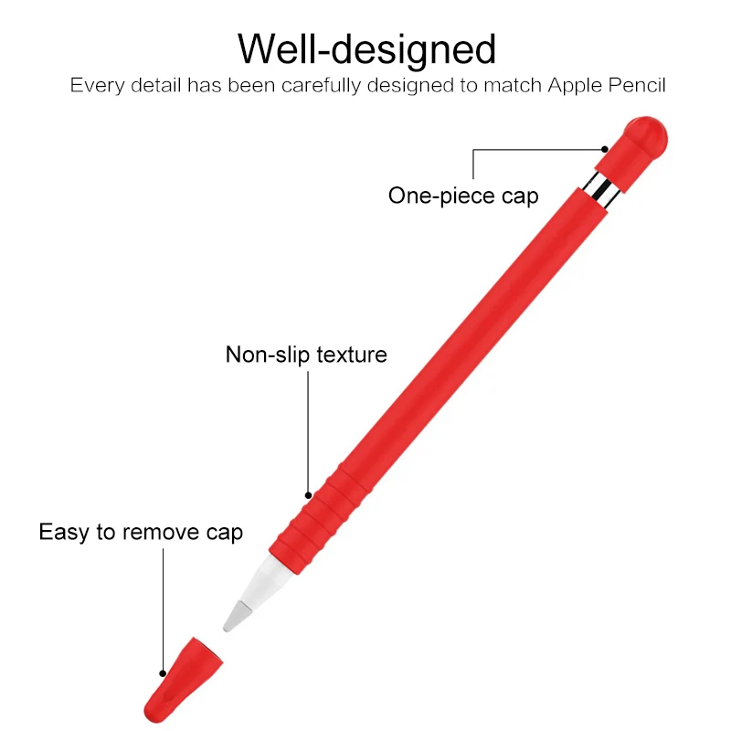 

Soft Silicone Compatible for Apple Pen Bag Compatible Tablet Stylus Stylus Protective Cover