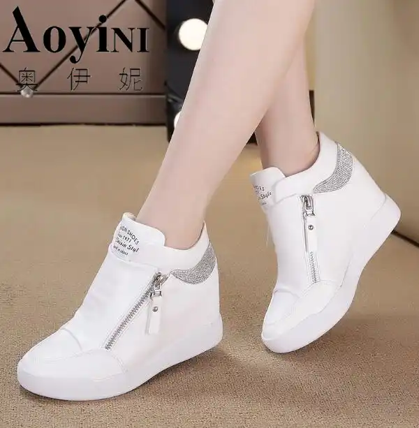small wedge sneakers