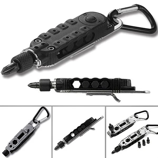 Mini Portable Screwdriver Multifunctional Durable Repairing Tools with LED Light_WK
