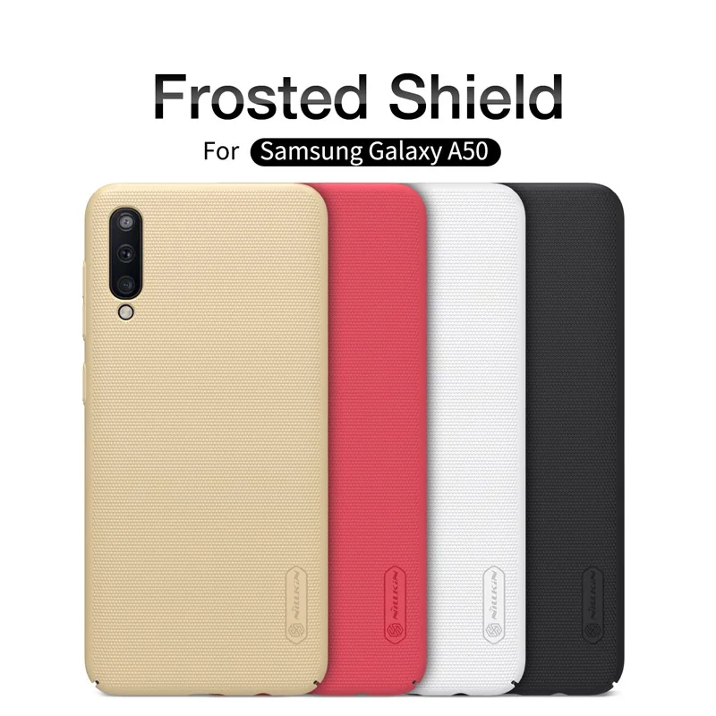 

for Samsung Galaxy A50 case rugged cover, Nillkin shockproof case for Samsung Galaxy A50 frosted shield mobile phone bags
