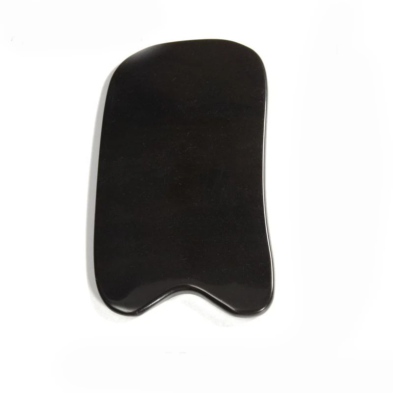 Natural Buffalo horn SPA Scraping Plate Body Massager Chinese Traditional Acupuncture Massage Face Body GuaSha Board Therapy
