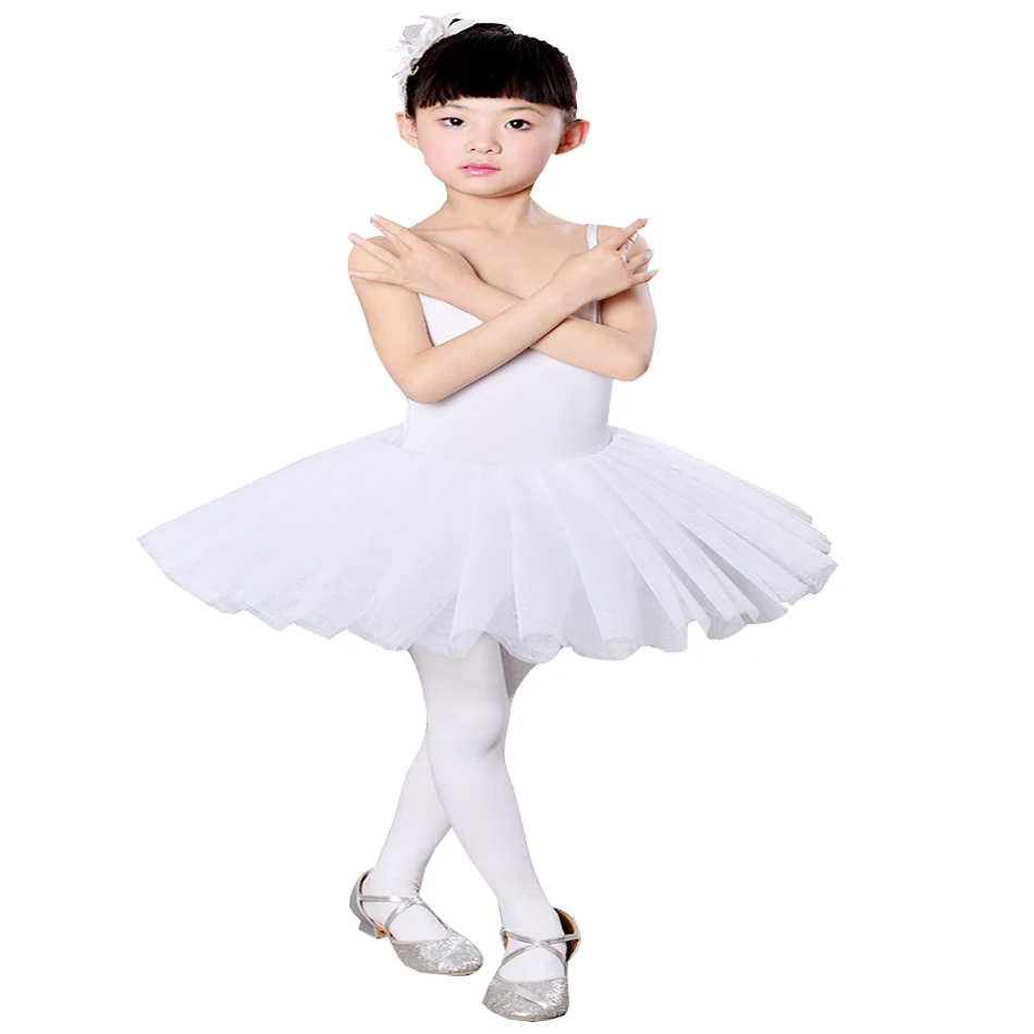 SONGYUEXIA/детское балетное трико, платье маленький костюм лебедя, белый купальник, профессиональная балетная пачка, танцевальное платье