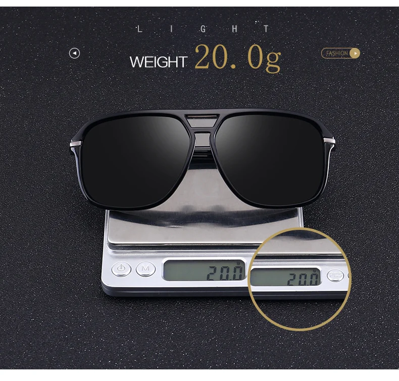 YOOSKE Classic HD Polarized Sunglasses Men Driving Brand Design Sun Glasses Man Mirror Retro High Quality Sunglass Goggles