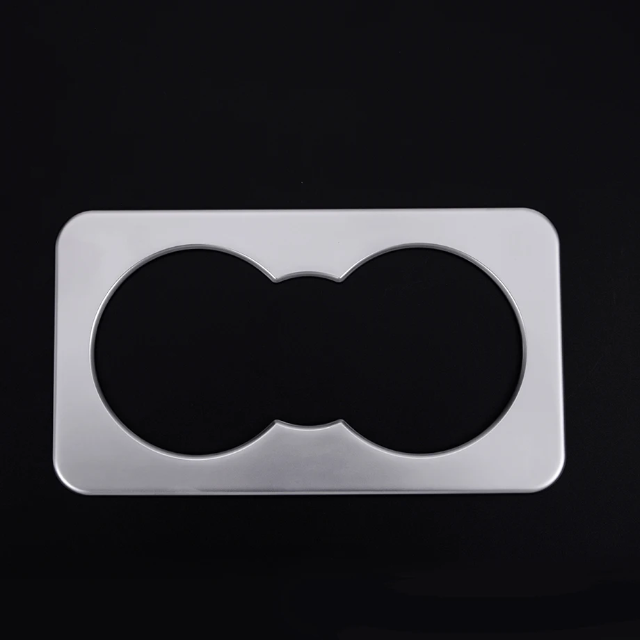 

ABS Chrome Teacup/Water Cup Holder Frame Cover Trim For Jaguar XE/F-Pace/XE 2016 f pace 1 pc