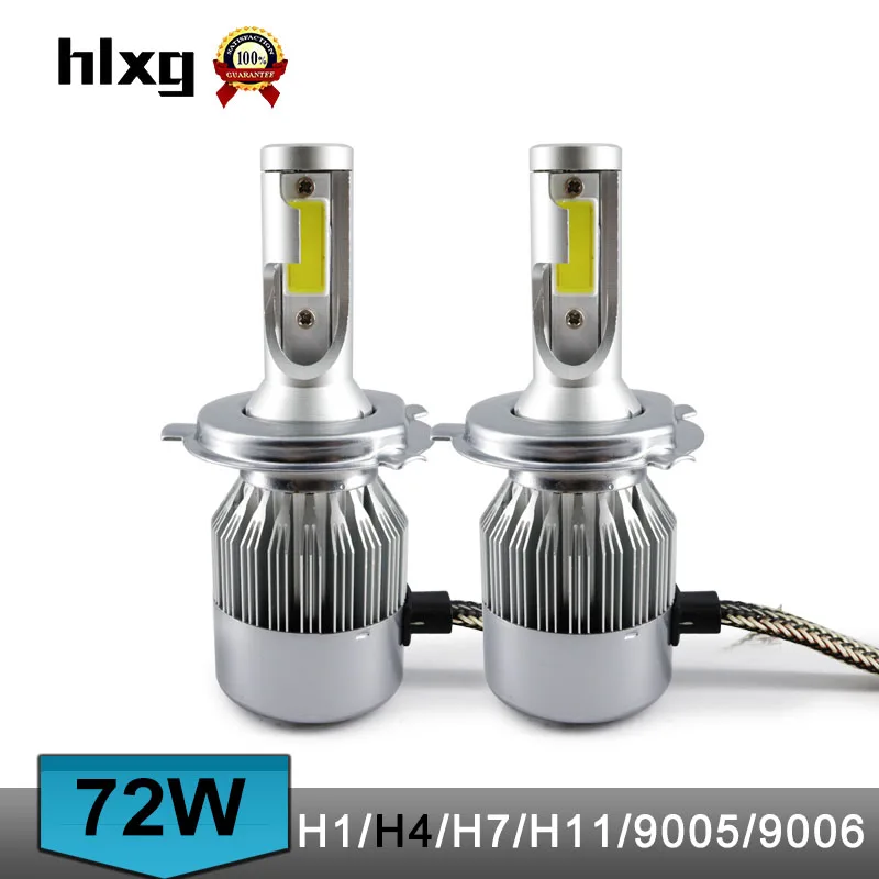 Prix pour 1 Set 72 W 7600LM COB Puce C6 LED Phare 36 W 3800LM H4 De Voiture LED Phare Ampoule façon à Un Plongé Salut Lo Lumière LED H4 Lampe D'éclairage Prix pour 1 Set 72 W 7600LM COB Puce C6 LED Phare 36 W 3800LM H4 De Voiture LED Phare Ampoule façon à Un Plongé Salut Lo Lumière LED H4 Lampe D'éclairage