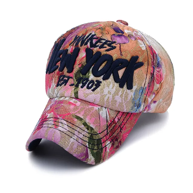CLIMATE Fashion New York Flowers Fancy Baseball Caps One Size