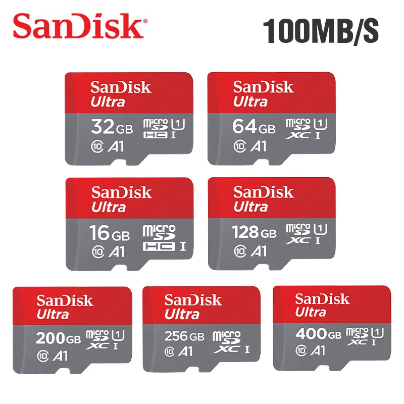

SanDisk Ultra Memory Card 256GB 128GB 64GB 32GB UHS-I Micro sd card Class10 UHS-1 flash card tarjeta Microsd TF Cards for Tablet