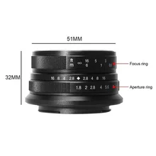 7artisans 25mm F1.8 Prime Lens to micro-single Series for sony E Mount