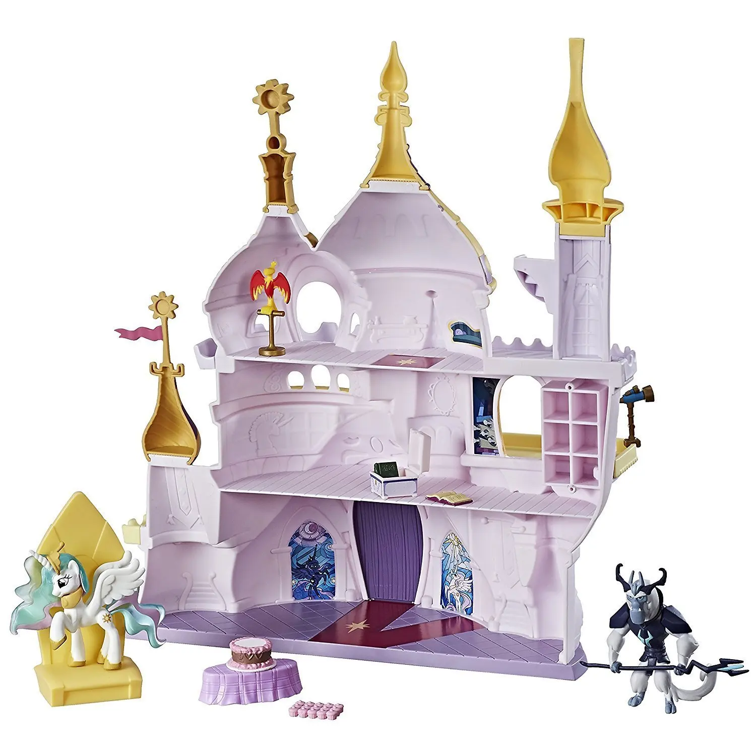 Hasbro экшн-игрушка Фигурки игрушки My Little Pony Treasures коллекции Кантерлот замок Космическая принцесса девочка дом игрушки подарок