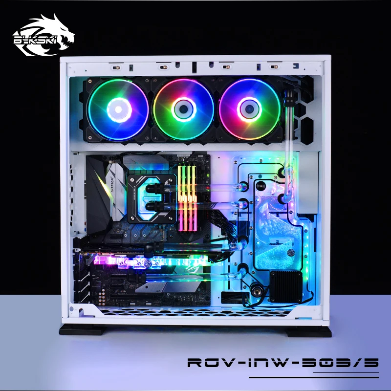 Bykski RGV-INW-303/5, водные платы для In Win 303/305 чехол, Bykski RBW, для Intel cpu водного блока и одного GPU здания