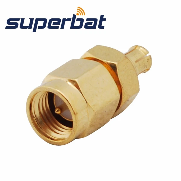 Superbat 5 шт. SMA-MCX адаптер SMA штекер к MCX Штекер прямой коаксиальный разъем