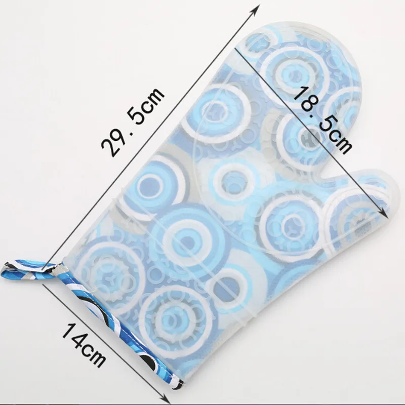 Long Section Silicone Oven Mitt Non-slip Quality Oven Gloves Heat Resistant Gloves Designer 1pc
