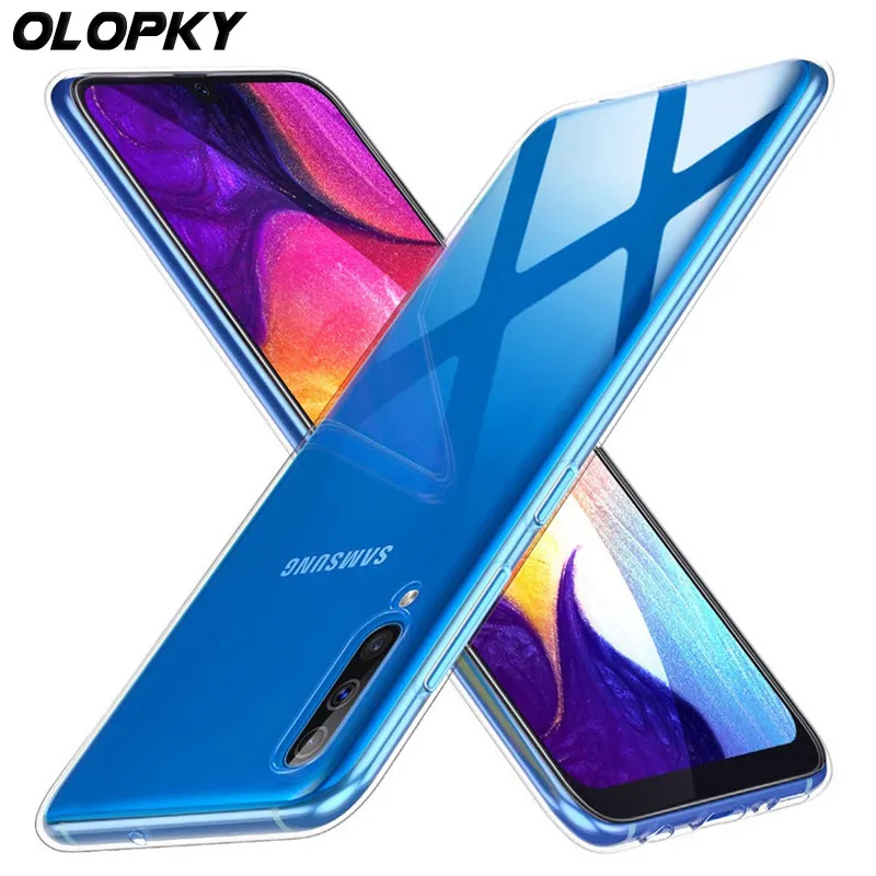 Для Samsung Galaxy A10 A20 A20e A30 A40 A50 A60 A70 мягкий чехол прозрачный TPU для SM-A505F A 30 50