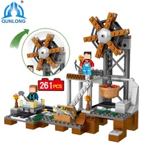qunlong 0515 My World Minecrafted Mine Building Blocks Toy Compatible Legoe Minecraft Building Block City Educational Boy Girl
