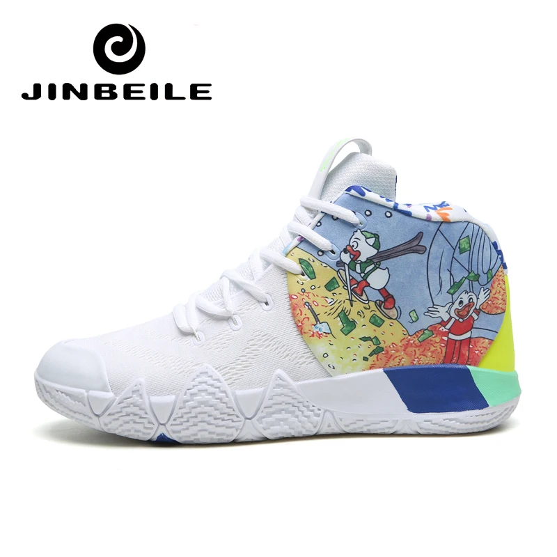 

Latest Man Light Basketball Shoes Outdoor White Basketball Sneakers Men Lace-up Sports Gym Ankle Boots Shoes Basket Homme
