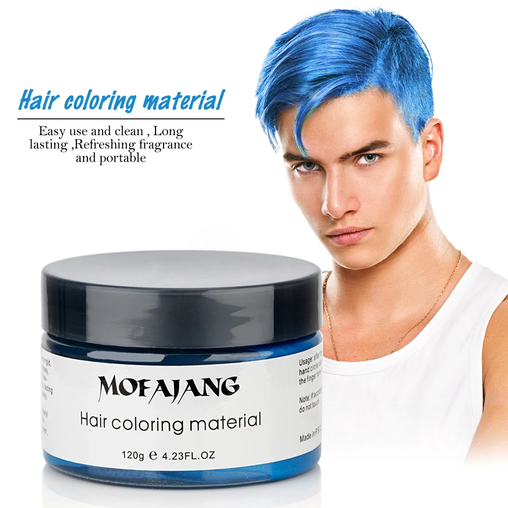 Effective Temporary Color Dye Hair Styling Wax Display 4
