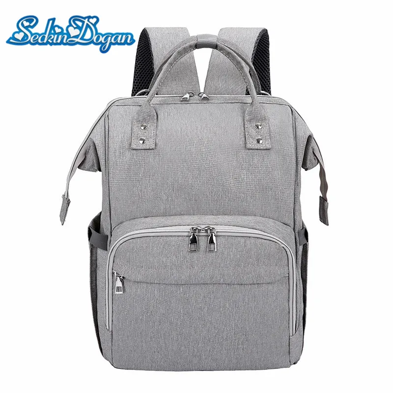

SeckinDogan Diaper Bag USB Charging Waterproof Baby Backpack for Mom Travel Large Capacity Maternity Bag Diaper Baby Bag