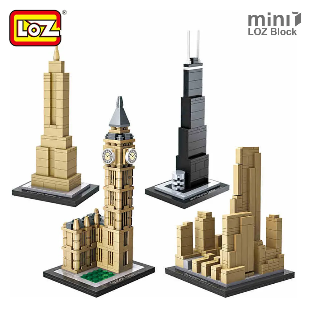 LOZ Mini Blocks Architecture Blocks Small Building Blocks City Diy