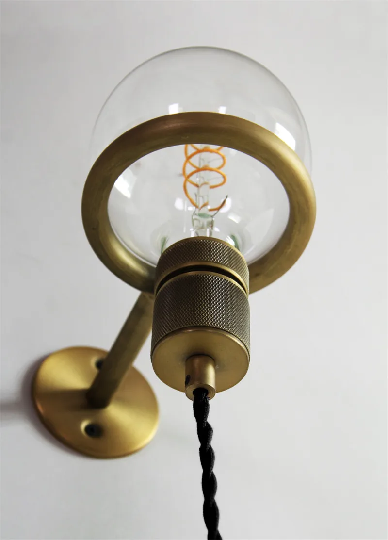 DIY Лофт винтажный настенный светильник бра Edison промышленный Железный выдвижной кольцевой переключатель штекер прикроватные Настенные светильники для домашнего декора освещение