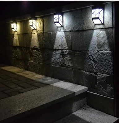 Us 2854 13 Offgratis Led Lampu Koridor Dinding Lampu Dekorasi Taman Surya Cahaya Luar Surya Penghalang Tahan Airpagar Cahaya 12 V 02 W 4 Pcs In