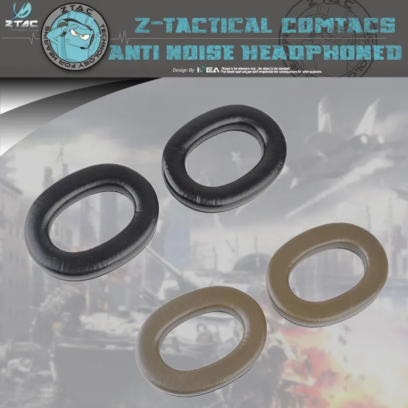 Element Z-TAC Tactical Comtac-ii C2 Electronic Pickup Noise Reduction Tactical Earphone Earmuffs Ear Pad Spares Z007