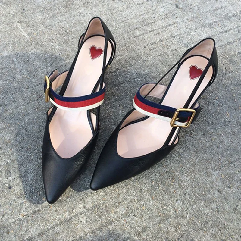 Kmeioo/Летняя модная обувь; женские туфли-лодочки с острым носком на высоком каблуке с пряжкой; классические офисные туфли-лодочки без застежки на тонком каблуке; женская обувь