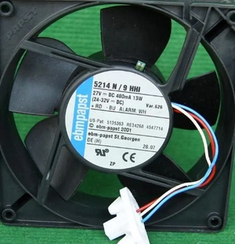 

for Original EBMPAPST 5214N/9HHI 27V 480MA 13W with a thermostatically controlled cooling fan