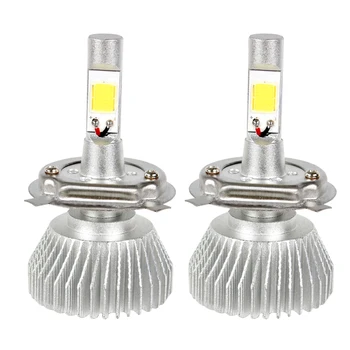 

1 Pair H4 LED Car Headlight Headlamp Head Light High Low Beam All In One Car-styling High Quality COB C6 Series Light Source