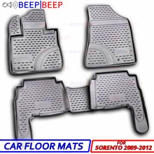 Для Kia Sorento 2009-2012 автомобильные коврики ковры Авто Пол пылезащитный нескользящий автомобильный Стайлинг Защита интерьера