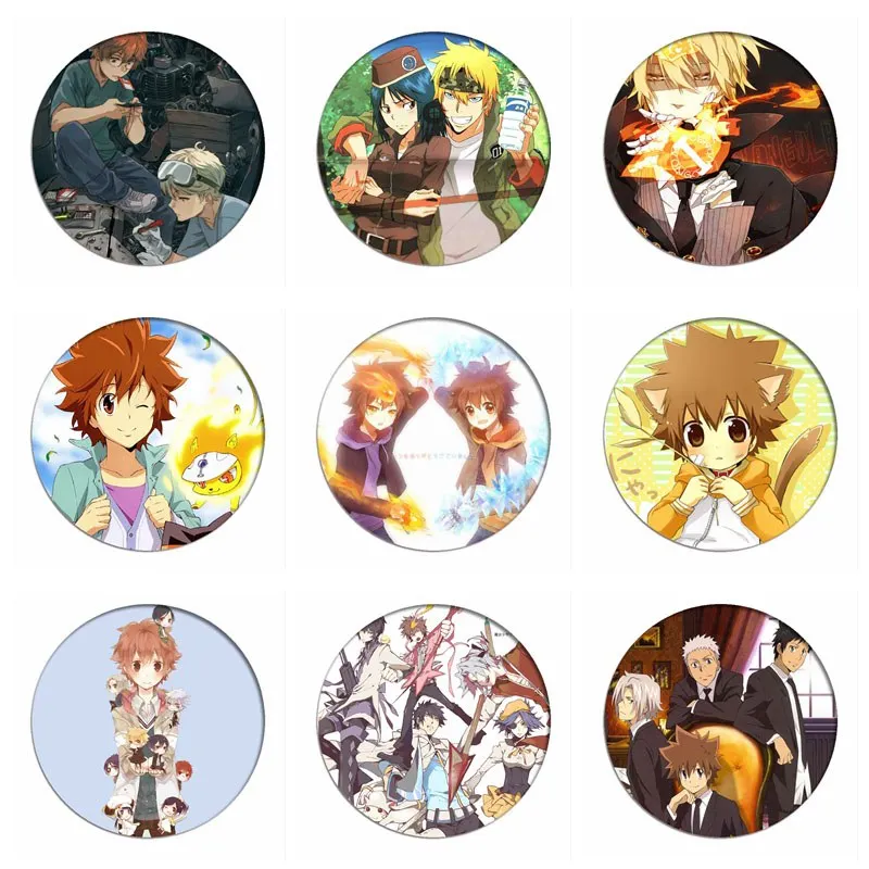 1 шт. Hitman Reborn! Значок косплея Sawada Tsunayoshi брошь Gokudera Hayato коллекция булавок сумки