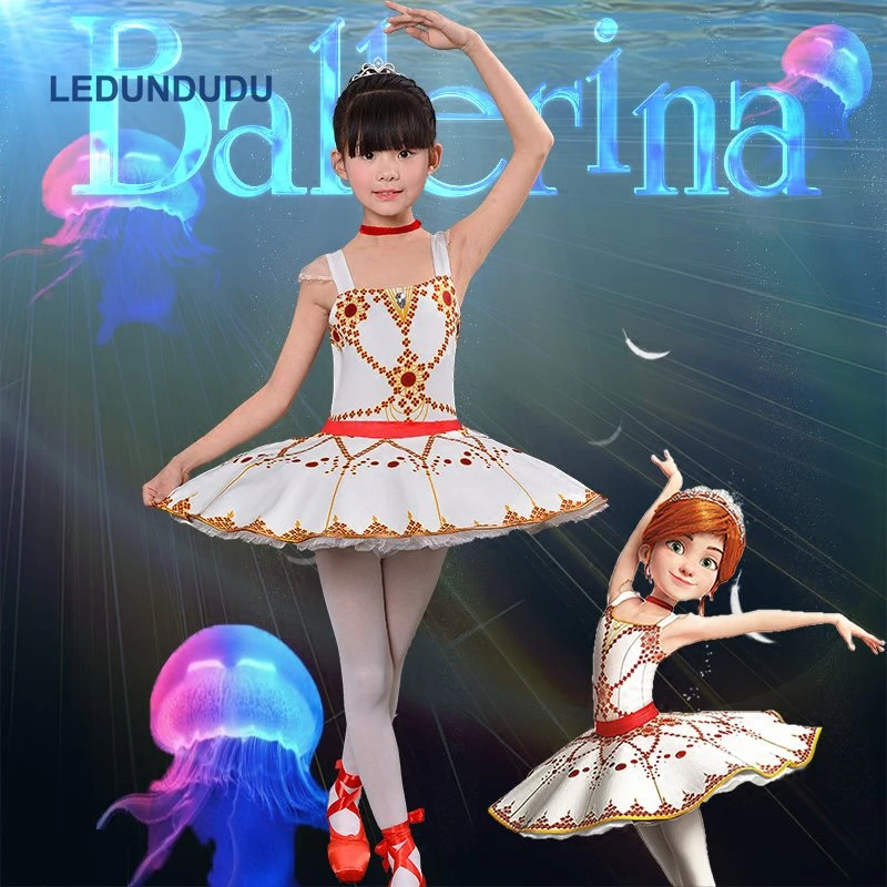 الكرتون الفيلم راقصة الباليه Felicie الاطفال الفتيات هالوين حزب كرنفال تأثيري زي الصيف الأطفال الباليه Dancewear توتو اللباس Girls Costumes Aliexpress