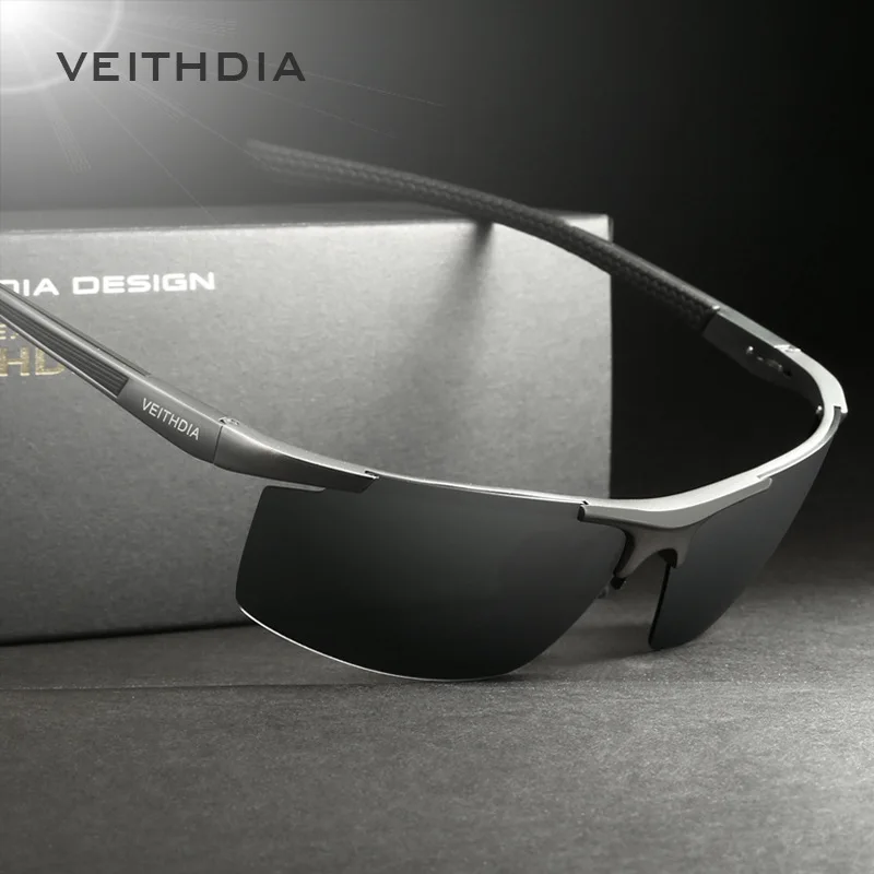 VEITHDIA HD мужские брендовые дизайнерские поляризованные солнцезащитные очки для вождения, очки, очки из алюминиево-магниевого сплава, oculos de sol, аксессуары 6588