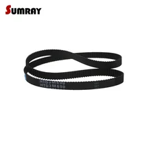 Correia dentada HTD SUMRAY 3M-648/654/657/660/663/669/672/675/684/687/690mm Passo Comprimento Cinto CNC Para 3 M Polias 3mm Pitch