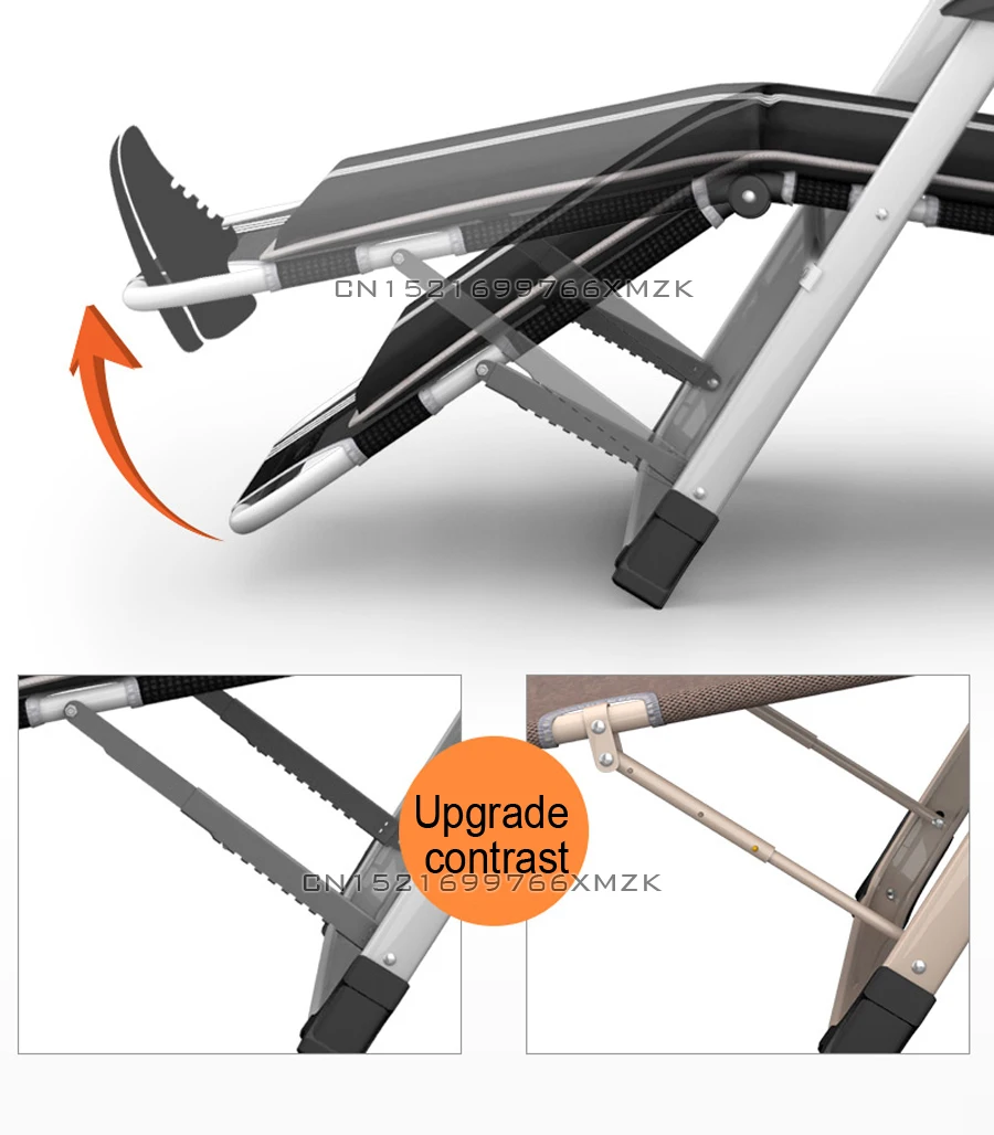Уличное складывающееся откидное кресло сидя/кладя шезлонг Пляжное Кресло алюминиевый сад Nap диван с хлопковой подушкой