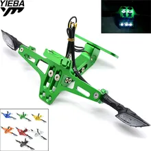 Держатель номерного знака мотоцикла с поворотом для kawasaki Z750R ZX10R ZX6R/636 H2/H2R ZX1400/ZX14R/ZZR1400 NINJA 300