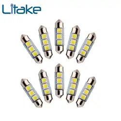 SOLLED 10 шт. 12 В белый 36 мм 3 LED 5050 SMD Купол автомобилей Интерьер Лампа