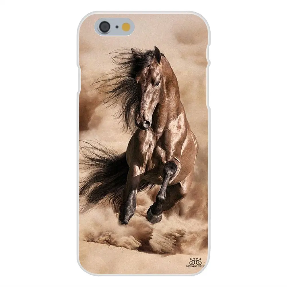 سباق الخيل الحيوان ل أبل فون X XS ماكس XR 4 4 S 5 5C 5 S SE 6 6 S 7 8 زائد جديد شخصية ملحقات الهاتف حالة