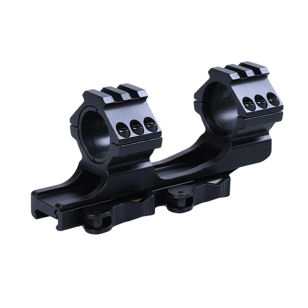 بندقية صيد نطاق جبل 25.4mm/30mm سريعة الإصدار الكابولي Picatinny ويفر 20mm السكك الحديدية AR15 AK47 M4 الصيد اكسسوارات