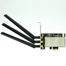 Половина размера мини PCi-E к PCi-E беспроводной WiFi конвертер адаптер настольный адаптер PCI Express+ Bluetooth кабель+ 3 5dBi антенна