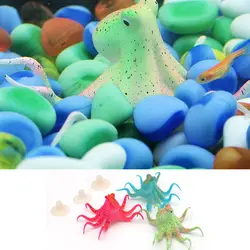 Флуоресцентные Искусственный Осьминог аквариум с присоской аквариум украшения Прямая поставка
