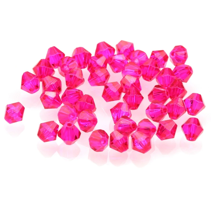 

2018 crystal fuchsia bicone beads charms Jewelry beads loose Spacer beads for Jewelry making lampwork Wedding dress decoration