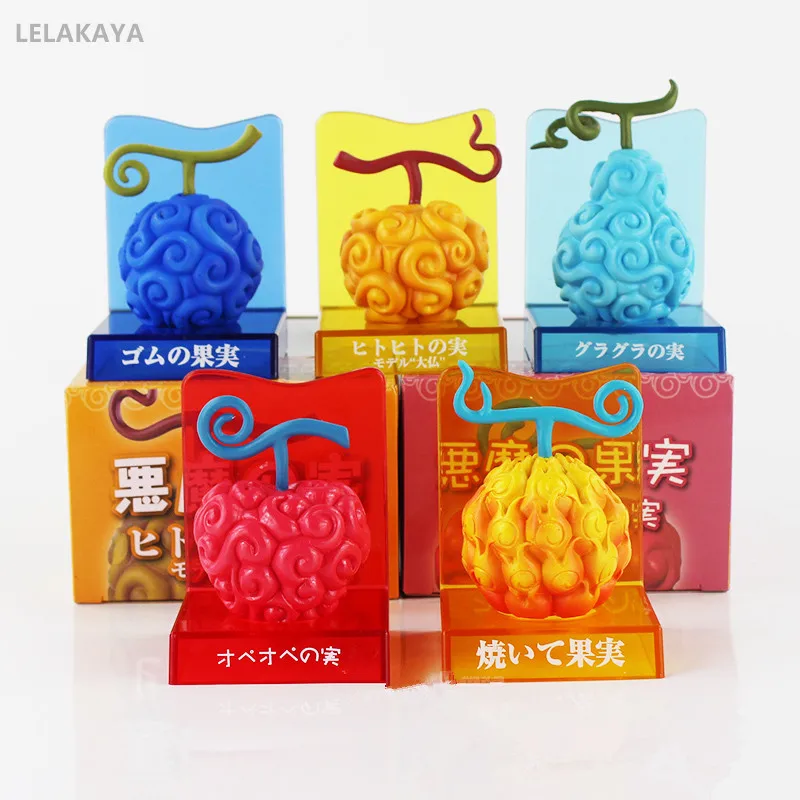 6cm Mini Anime ONE PIECE World Devil Fruit Human Human Fruit Q Ver