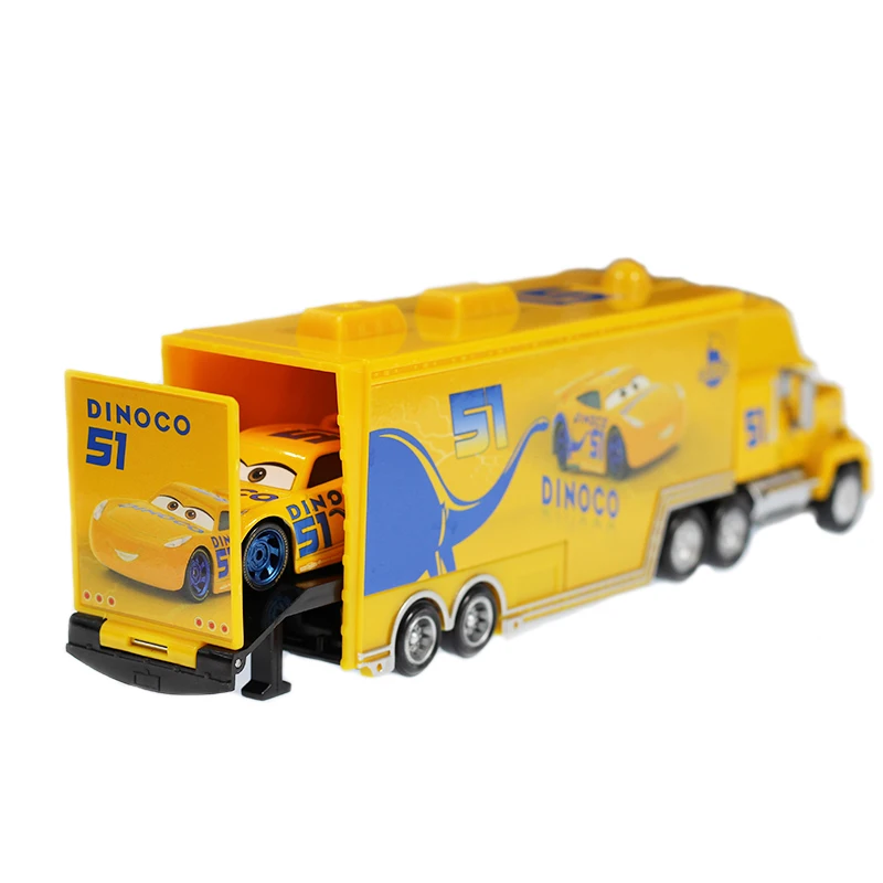 Disney &quotтачки 3 Dinoco Cruz Ramirez черный Storm Jackson Truck Lightning McQueen Металлический Игрушечный