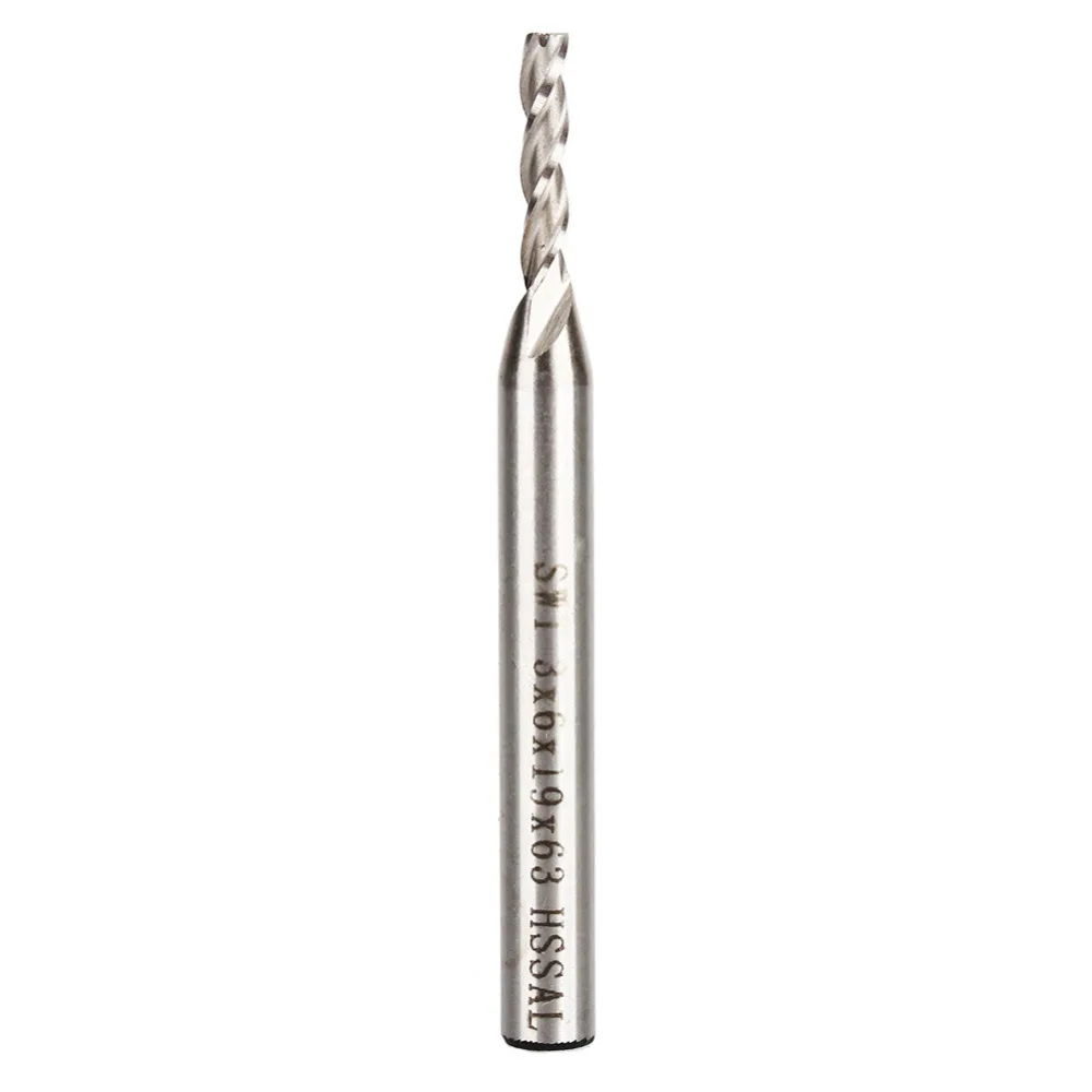 Extra Long 5pcs 3mm 4 Flute HSS /& Aluminium End Mill Cutter CNC Bit Extended