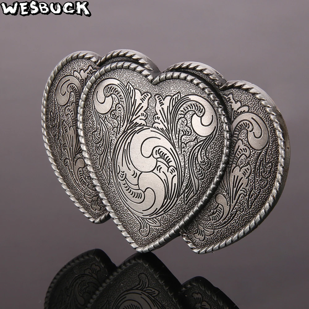 WesBuck бренд в форме сердца цветок пряжки мелтал прохладный пояс в форме листьев пряжки для мужчин пряжка для ремня в западном стиле ремень ковбой ковбойская пряжка