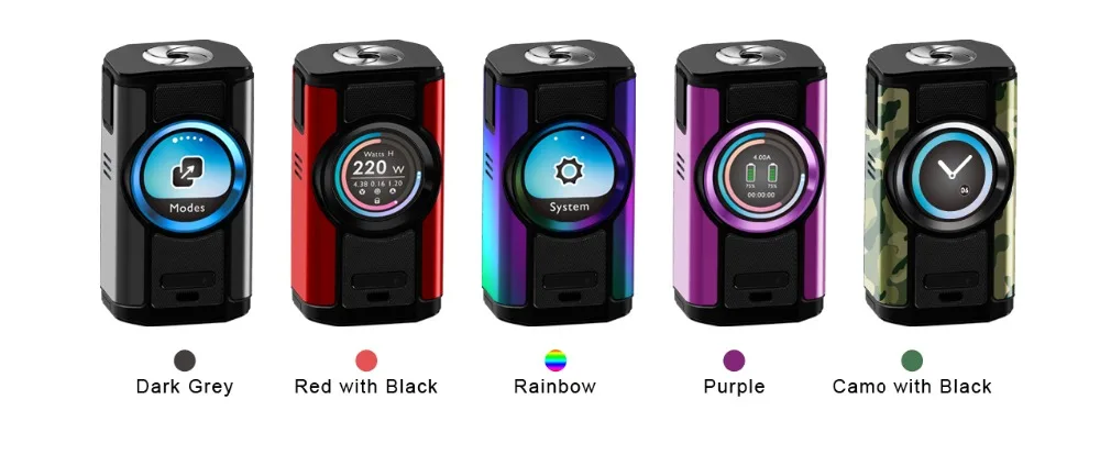 Электронная сигарета Aspire Dynamo 220 Вт Vape Mod fit 510 поддержка резьбы VW VV обход CPS TC TCR Режимы 2 дюйма TFT экран коробка мод