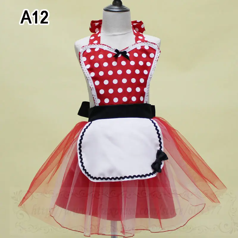 A12 Costumes for Girls Mermaid Snow White Elsa Costume Minnie Anna Cosplay Princess Tutu Apron for Halloween Christmas Easter Party - Цвет: A12