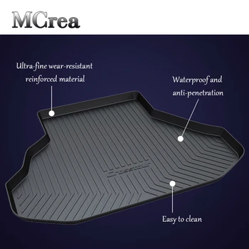 

MCrea Car Rear Trunk Mat Cargo Liner For Honda Accord Vezel Elysion Odyssey Crosstour Greiz Jade Luggage Carpet Tray Floor Mat