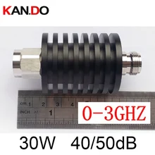30 Вт радиочастотный аттенюатор DC-3Ghz 40/50DB вариант антенный ввод разъем РЧ коаксиальный разъем мощность 30 Вт аттенюатор детали для телекоммуникационного оборудования