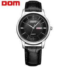 DOM Men Mens Watches Top Brand Luxury Quartz Fashion Belt Watch Business Reloj Hombre M 11